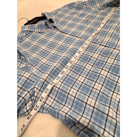 Vineyard vines Men's Size XL Performance Classic Fit Tucker Shirt Blue *Stain* - Picture 6 of 11
